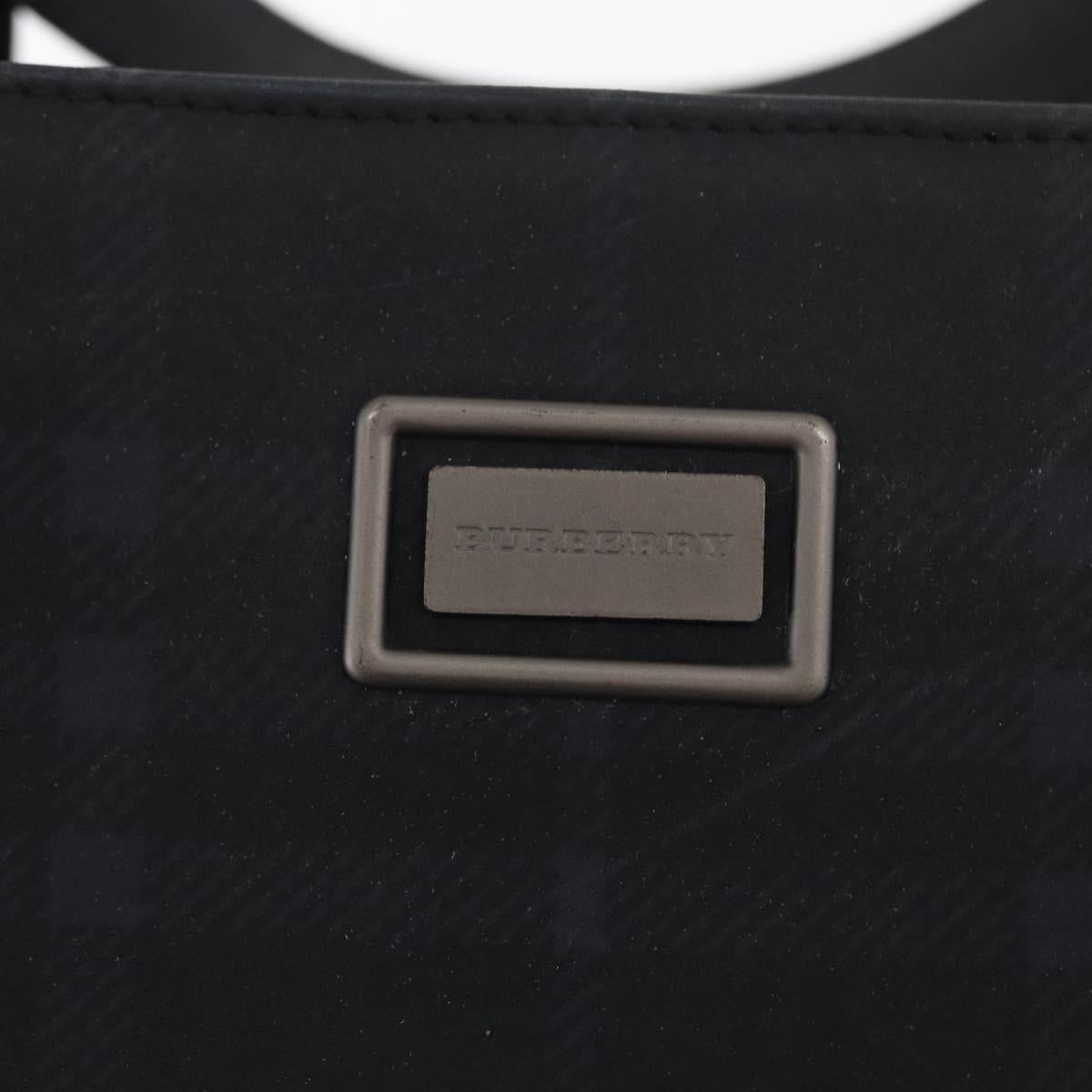 BURBERRY Nova Check Hand Bag PVC Brown Auth BA10231