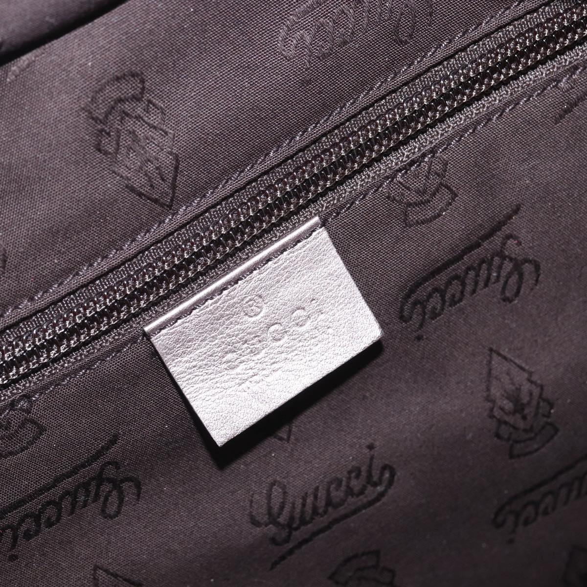 GUCCI GG Implementation Tote Bag Gray Silver 231120 Auth BA10239