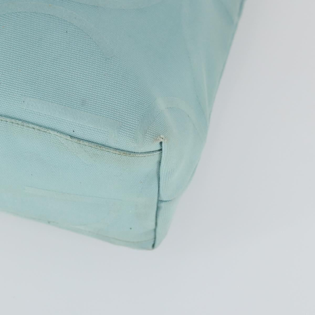 GUCCI Tote Bag Canvas Light Blue 123439 Auth BA10240