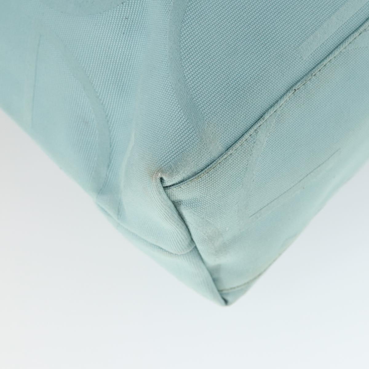 GUCCI Tote Bag Canvas Light Blue 123439 Auth BA10240