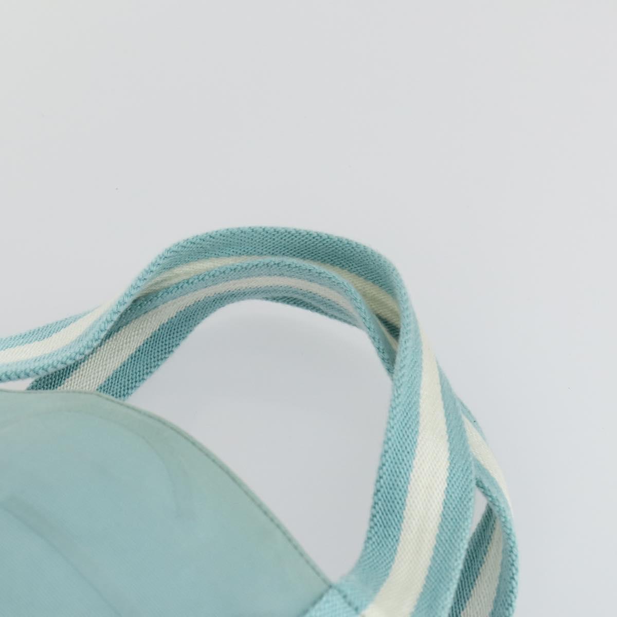 GUCCI Tote Bag Canvas Light Blue 123439 Auth BA10240