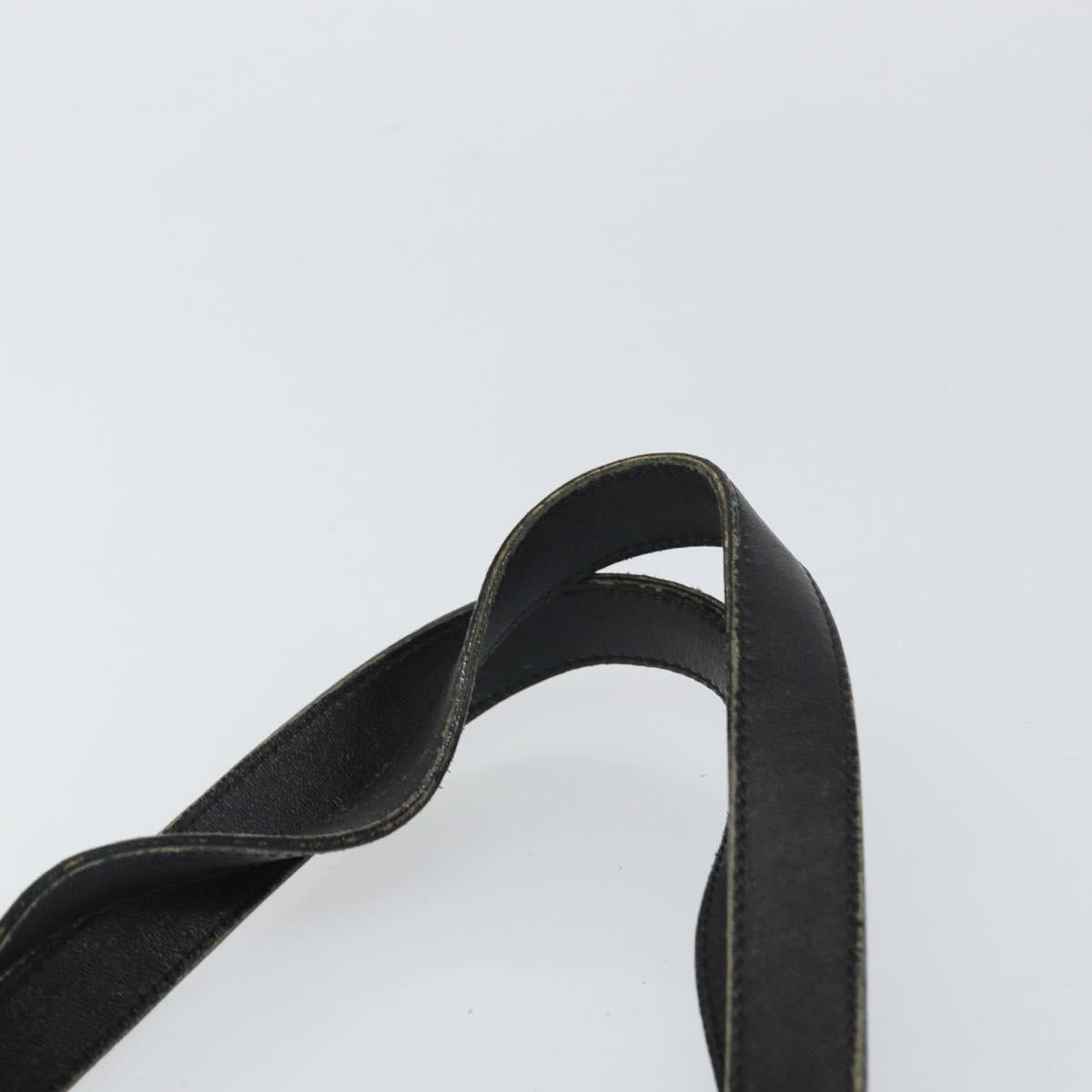 FENDI Hand Bag Nylon Black Silver Auth BA10247