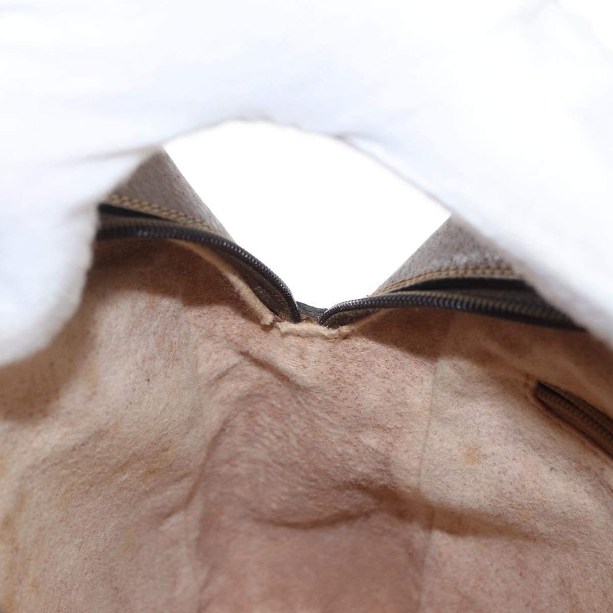 GUCCI GG Supreme Web Sherry Line Bag PVC Beige Red 68 02 005 Auth BA10261