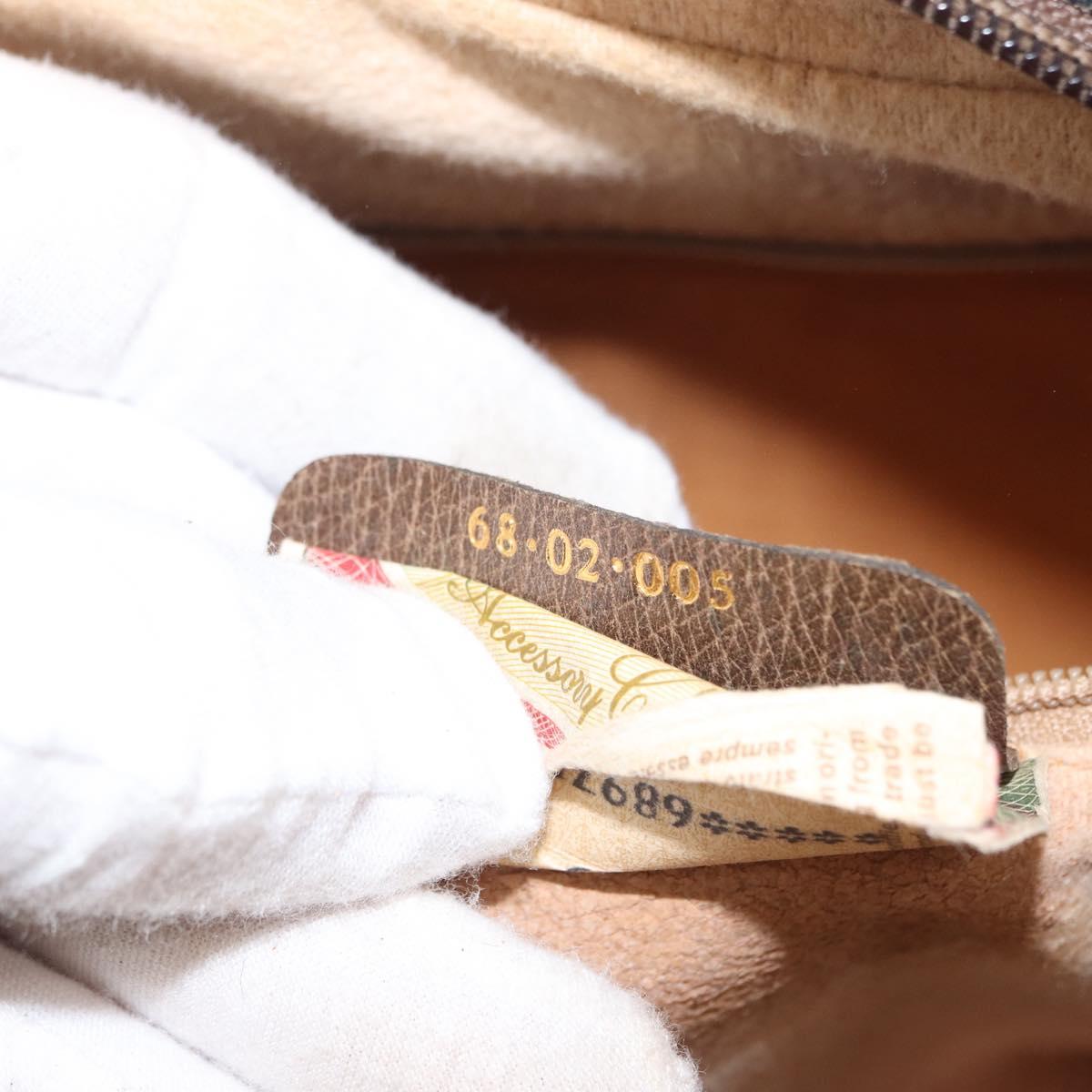 GUCCI GG Supreme Web Sherry Line Bag PVC Beige Red 68 02 005 Auth BA10261