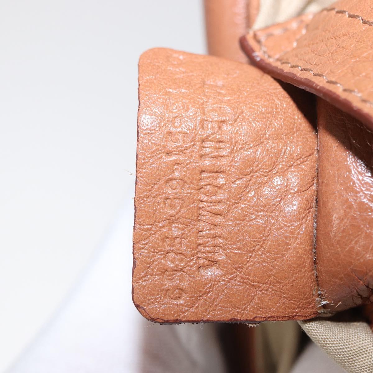 Chloe Shoulder Bag Leather 2way Brown Gold Auth BA10275