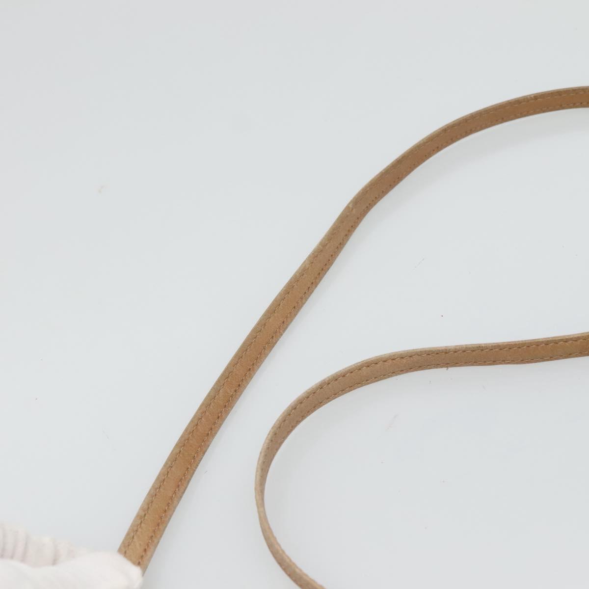 Christian Dior Honeycomb Canvas Shoulder Bag PVC Black Brown gold Auth BA1028