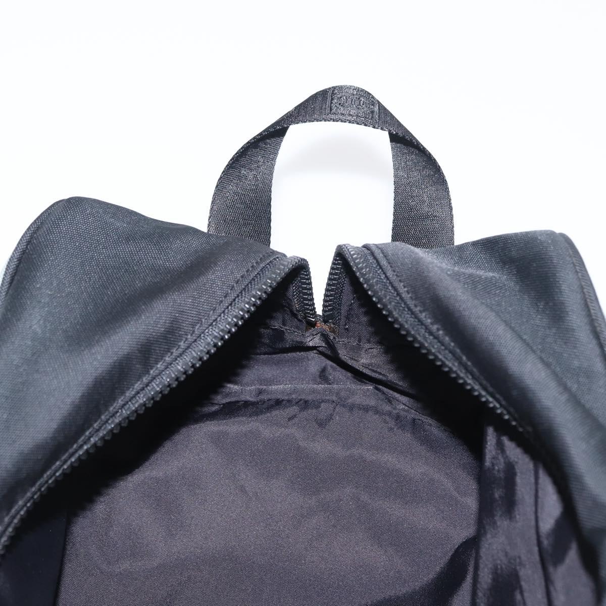 CHANEL Sports Shoes case Nylon Gray Silver CC Auth BA10281