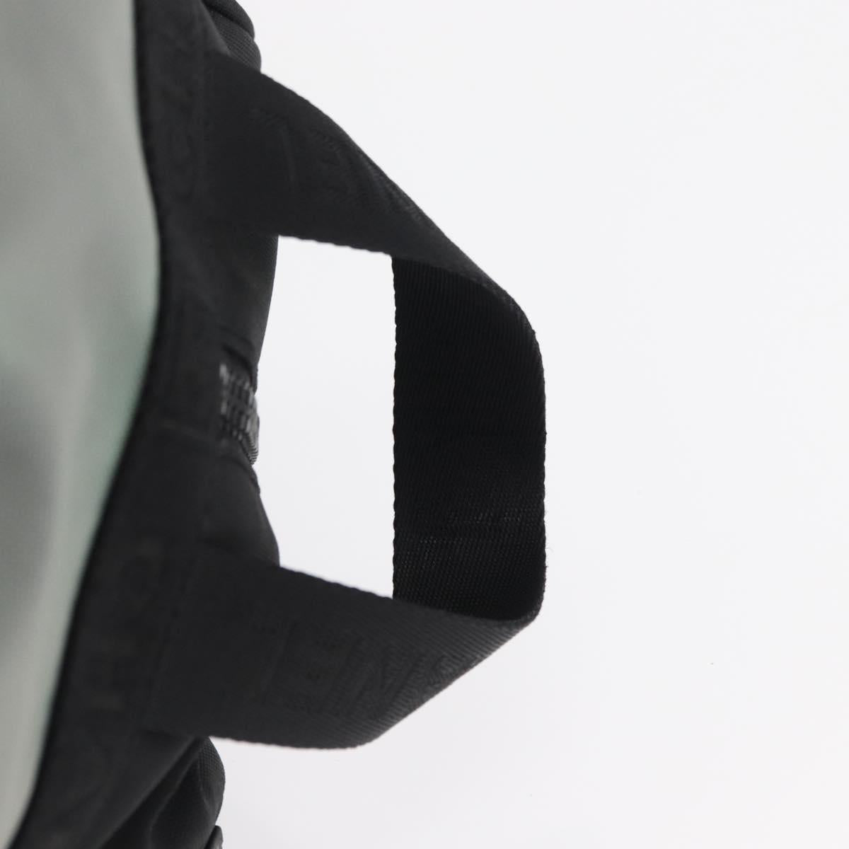 CHANEL Sports Shoes case Nylon Gray Silver CC Auth BA10281