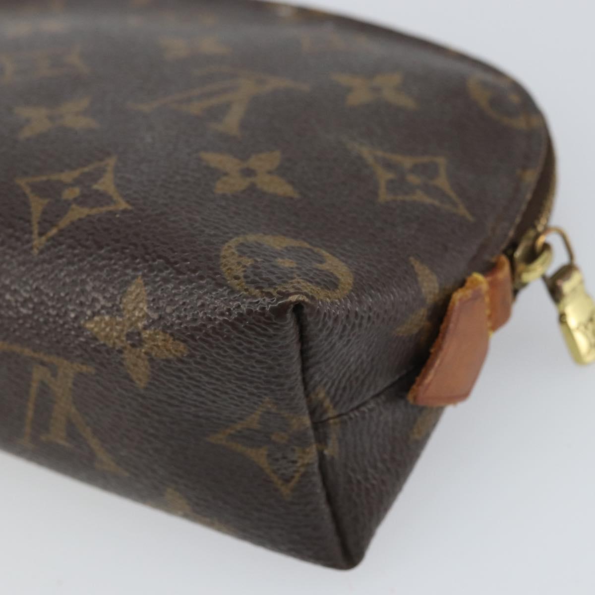 LOUIS VUITTON Monogram Pochette Cosmetic PM Cosmetic Pouch M47515 Auth BA10286