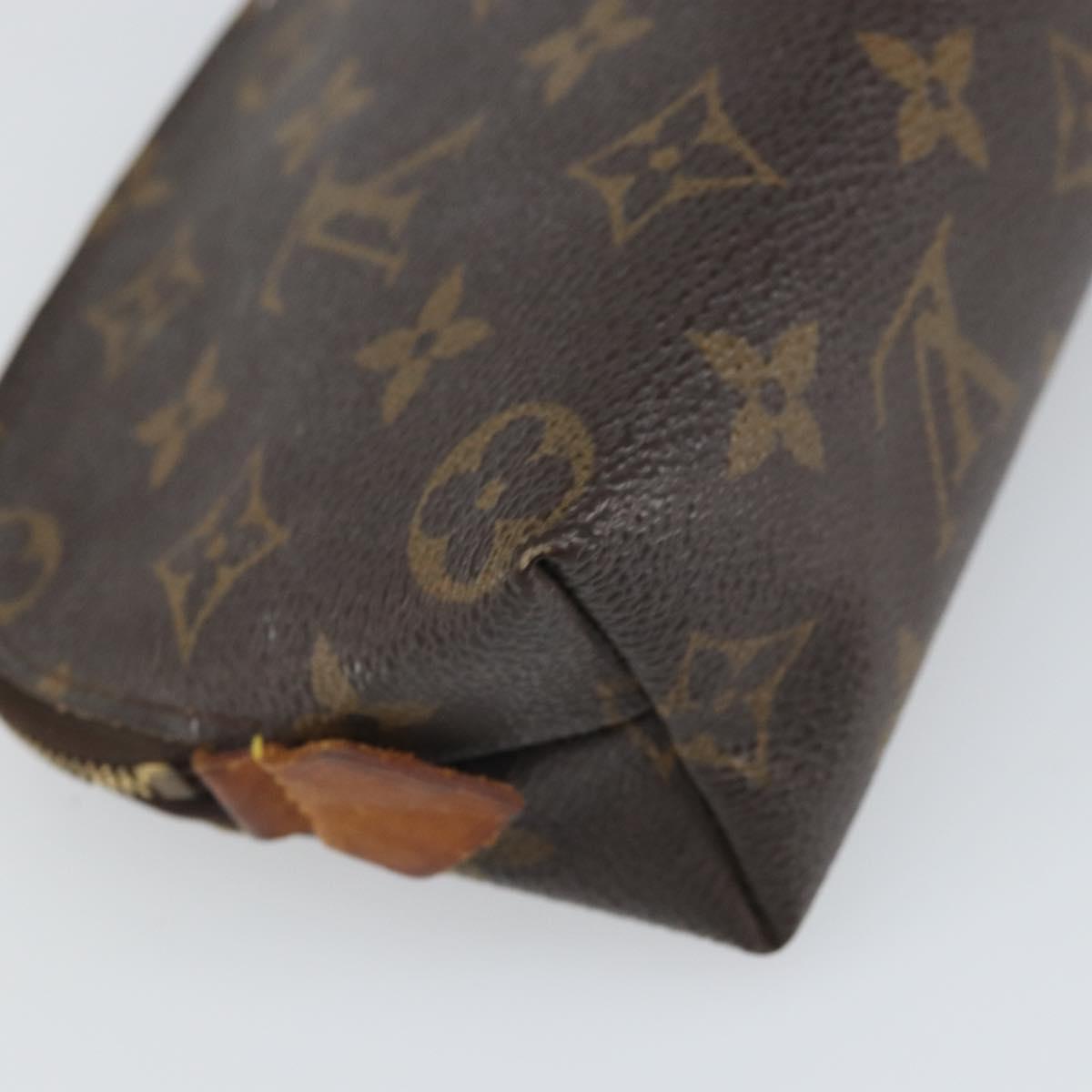LOUIS VUITTON Monogram Pochette Cosmetic PM Cosmetic Pouch M47515 Auth BA10286
