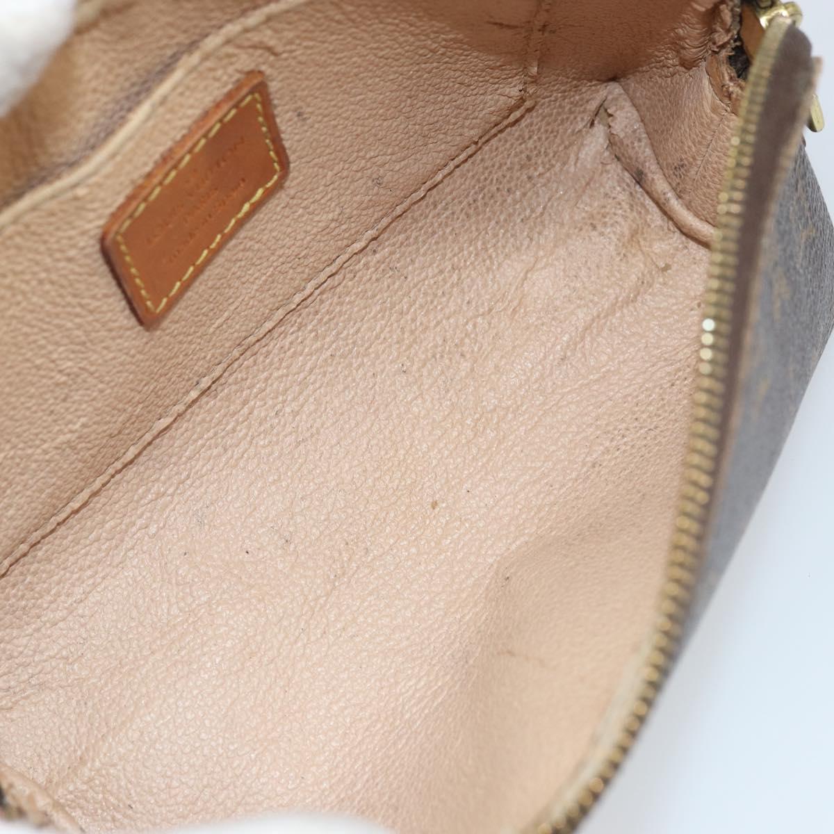 LOUIS VUITTON Monogram Pochette Cosmetic PM Cosmetic Pouch M47515 Auth BA10286