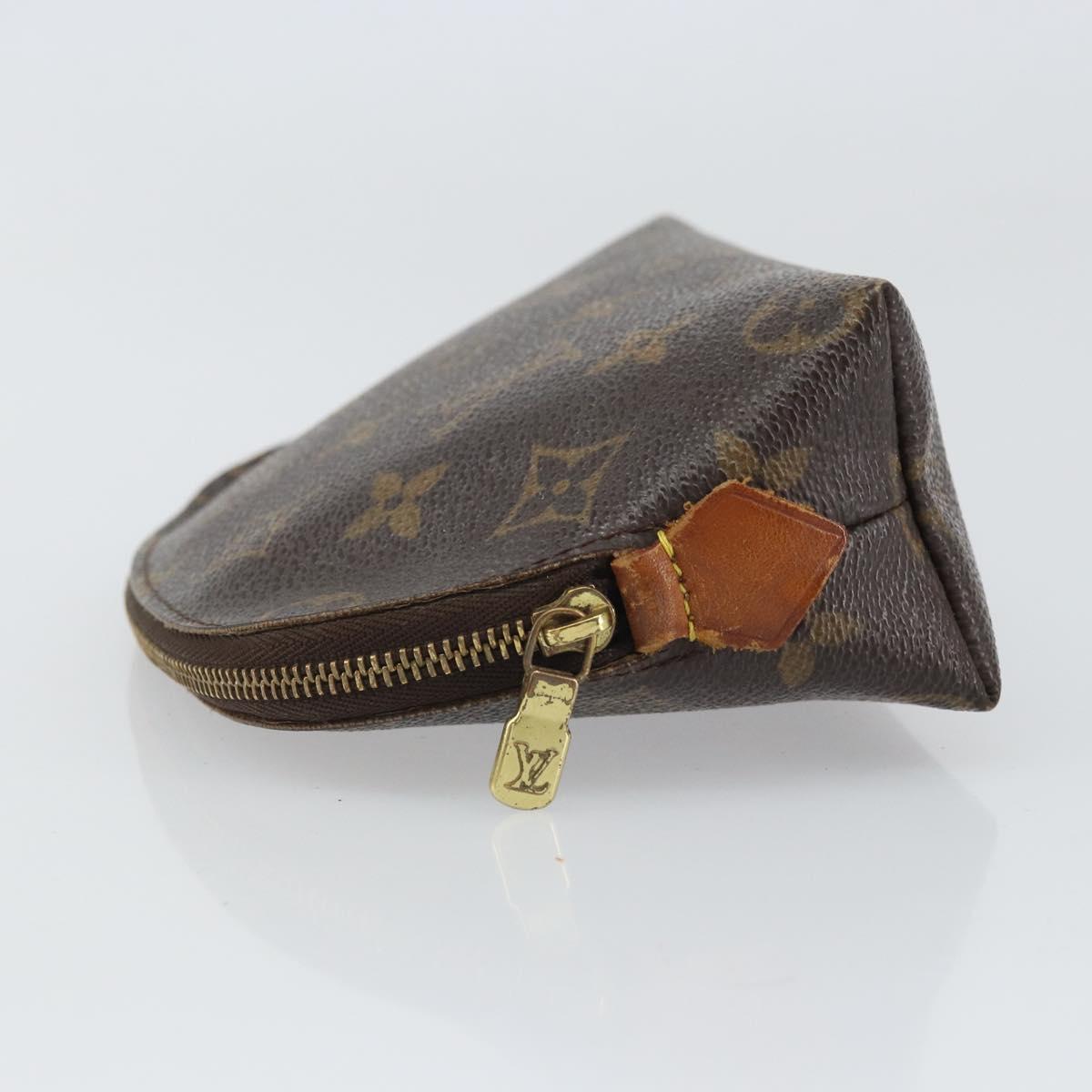 LOUIS VUITTON Monogram Pochette Cosmetic PM Cosmetic Pouch M47515 Auth BA10286