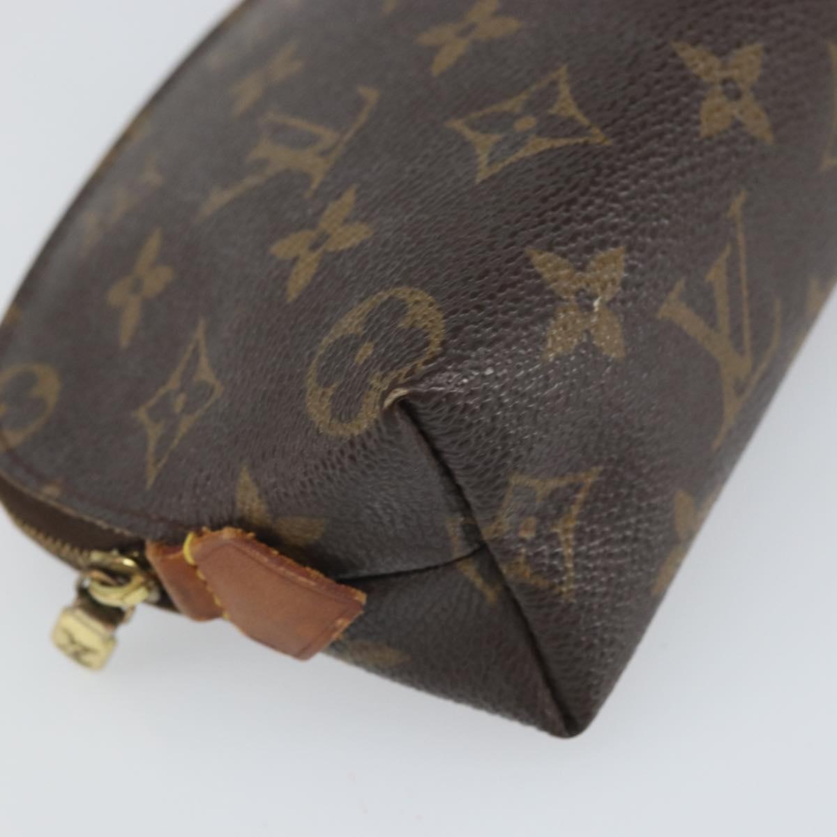 LOUIS VUITTON Monogram Pochette Cosmetic PM Cosmetic Pouch M47515 Auth BA10286