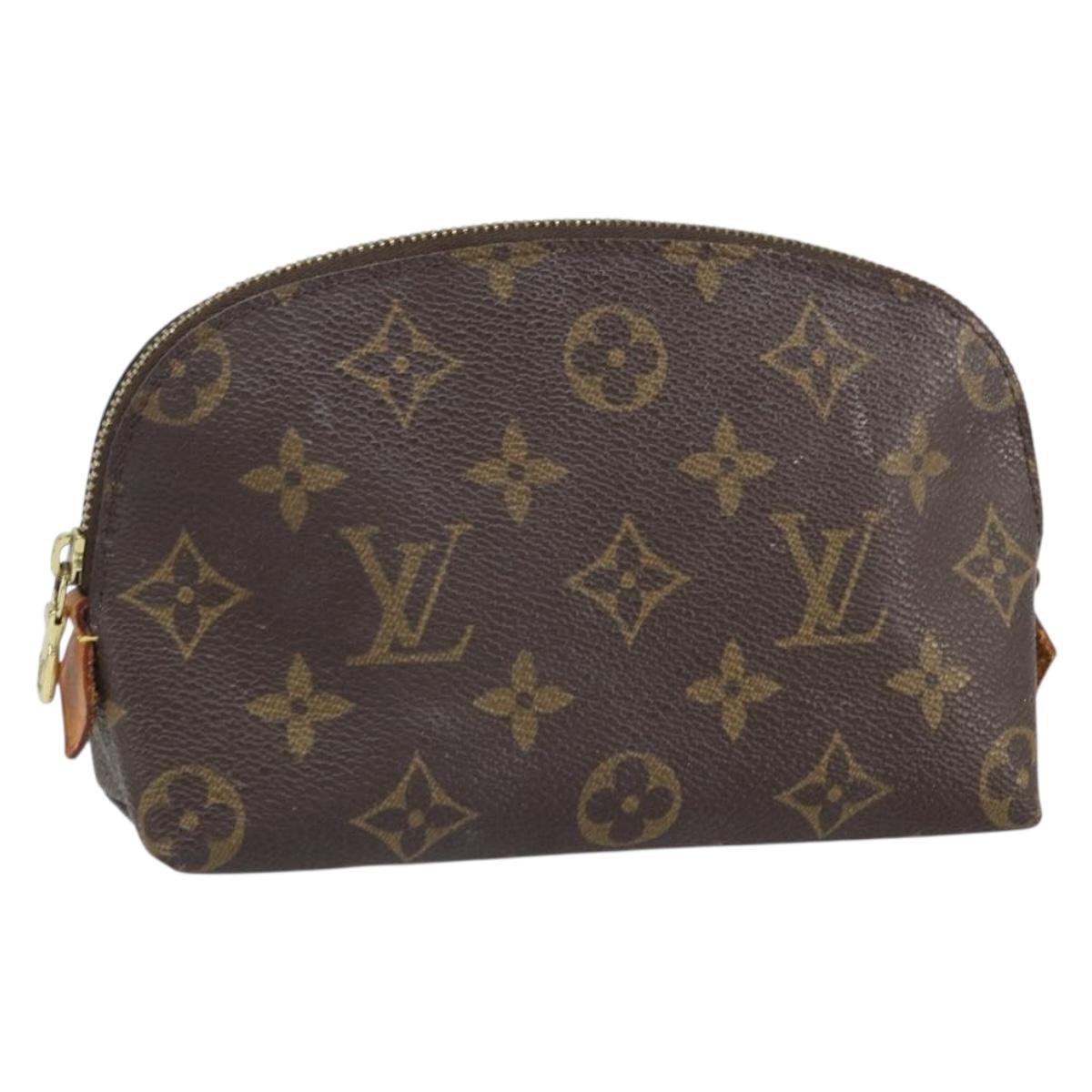 LOUIS VUITTON Monogram Pochette Cosmetic PM Cosmetic Pouch M47515 Auth BA10287