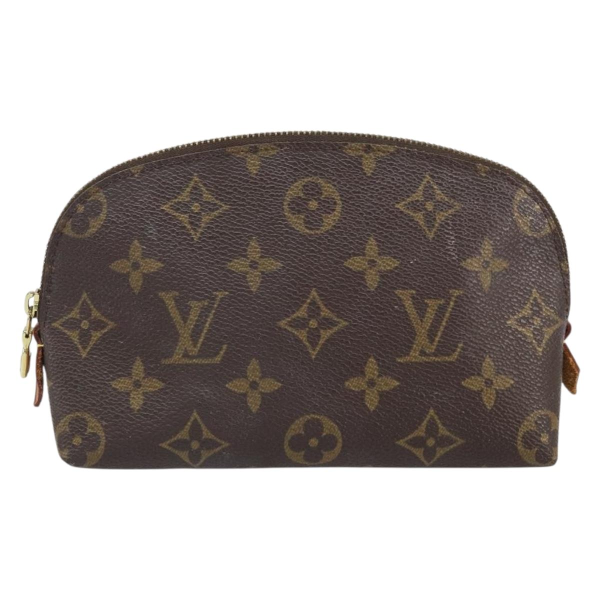 LOUIS VUITTON Monogram Pochette Cosmetic PM Cosmetic Pouch M47515 Auth BA10287