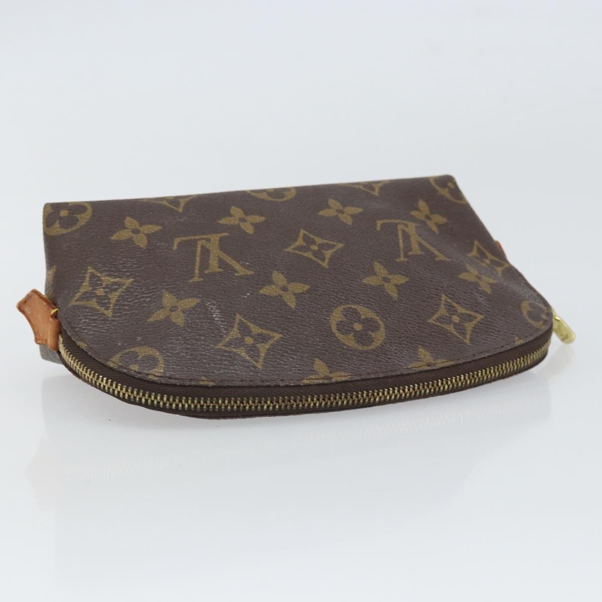 LOUIS VUITTON Monogram Pochette Cosmetic PM Cosmetic Pouch M47515 Auth BA10287