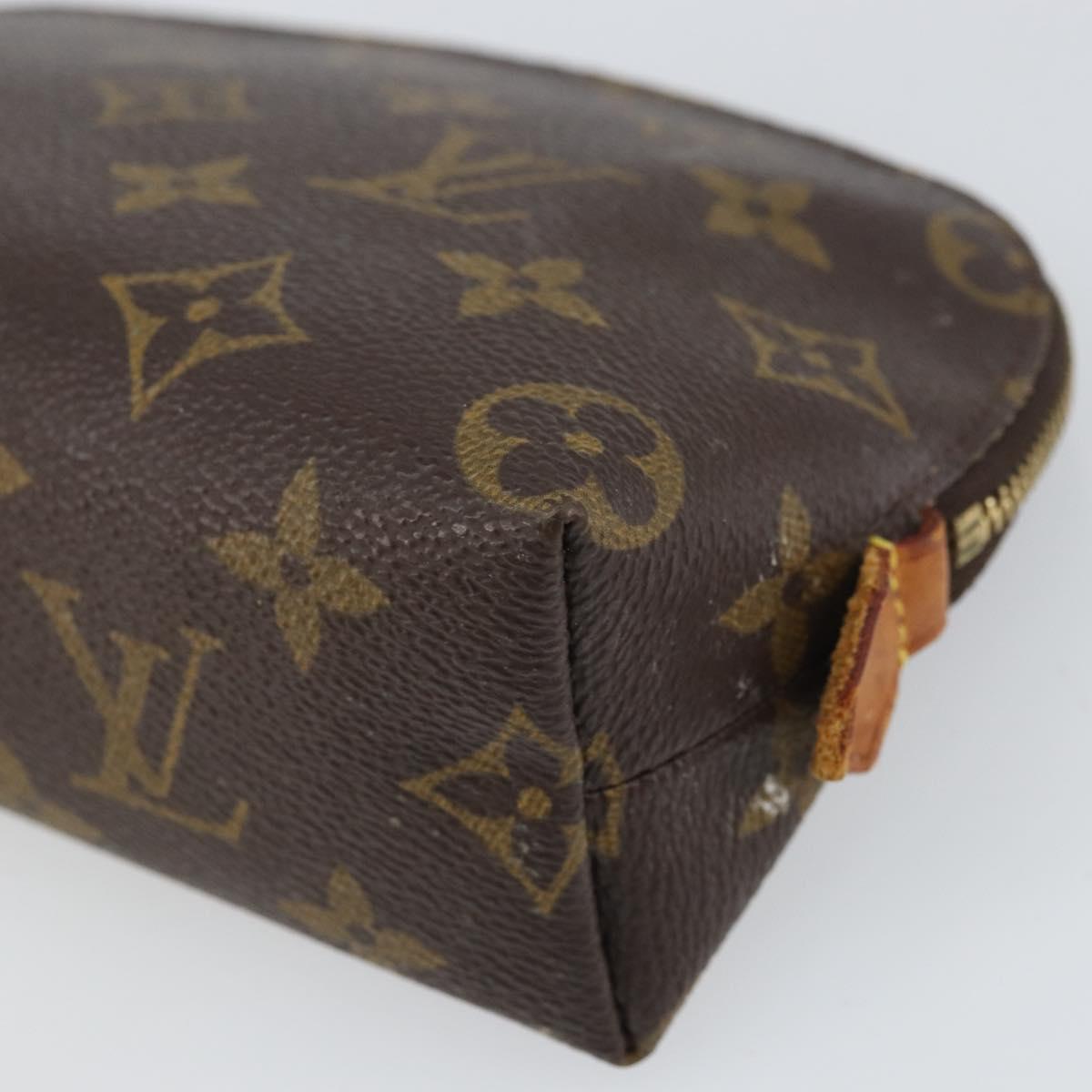 LOUIS VUITTON Monogram Pochette Cosmetic PM Cosmetic Pouch M47515 Auth BA10287