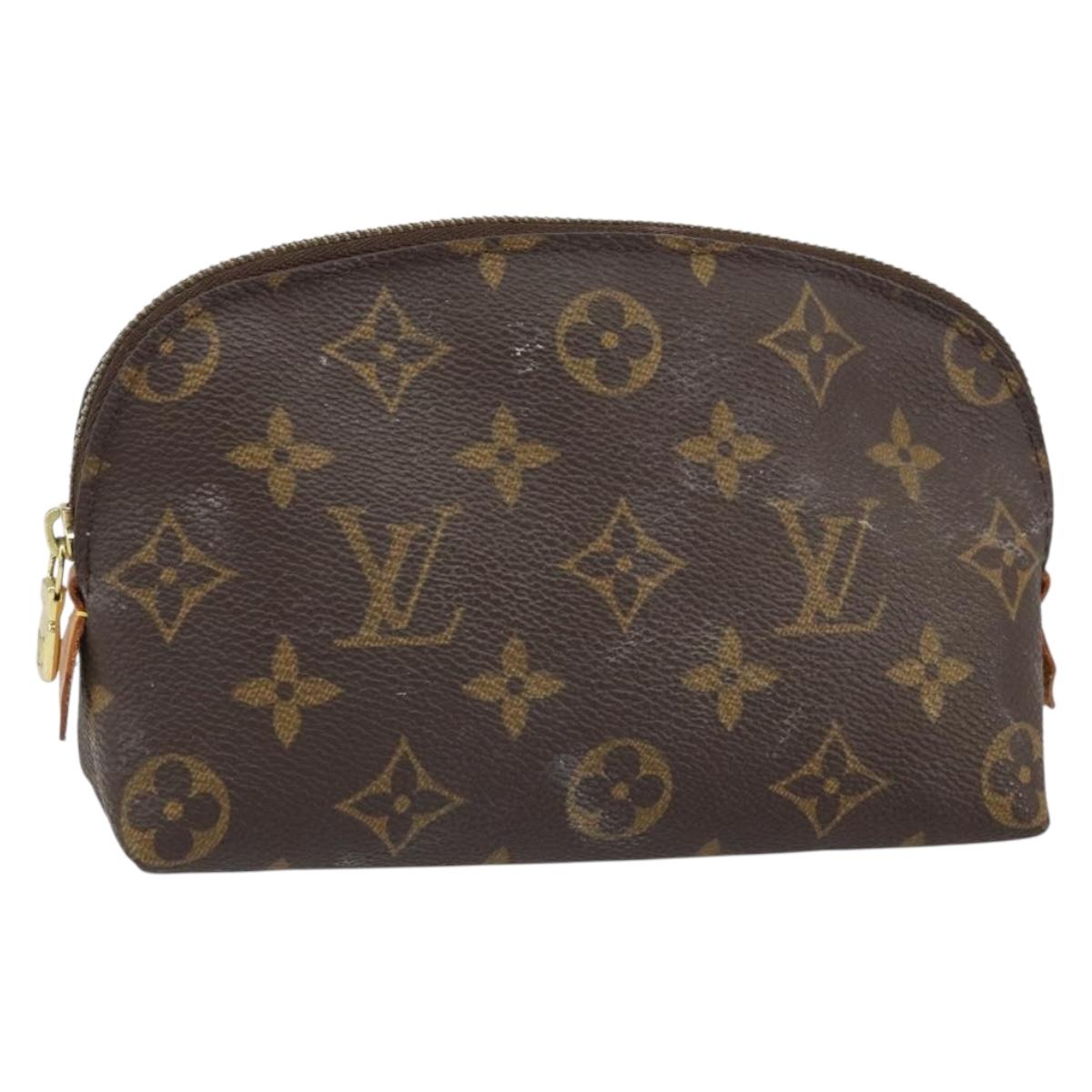 LOUIS VUITTON Monogram Pochette Cosmetic PM Cosmetic Pouch M47515 Auth BA10288
