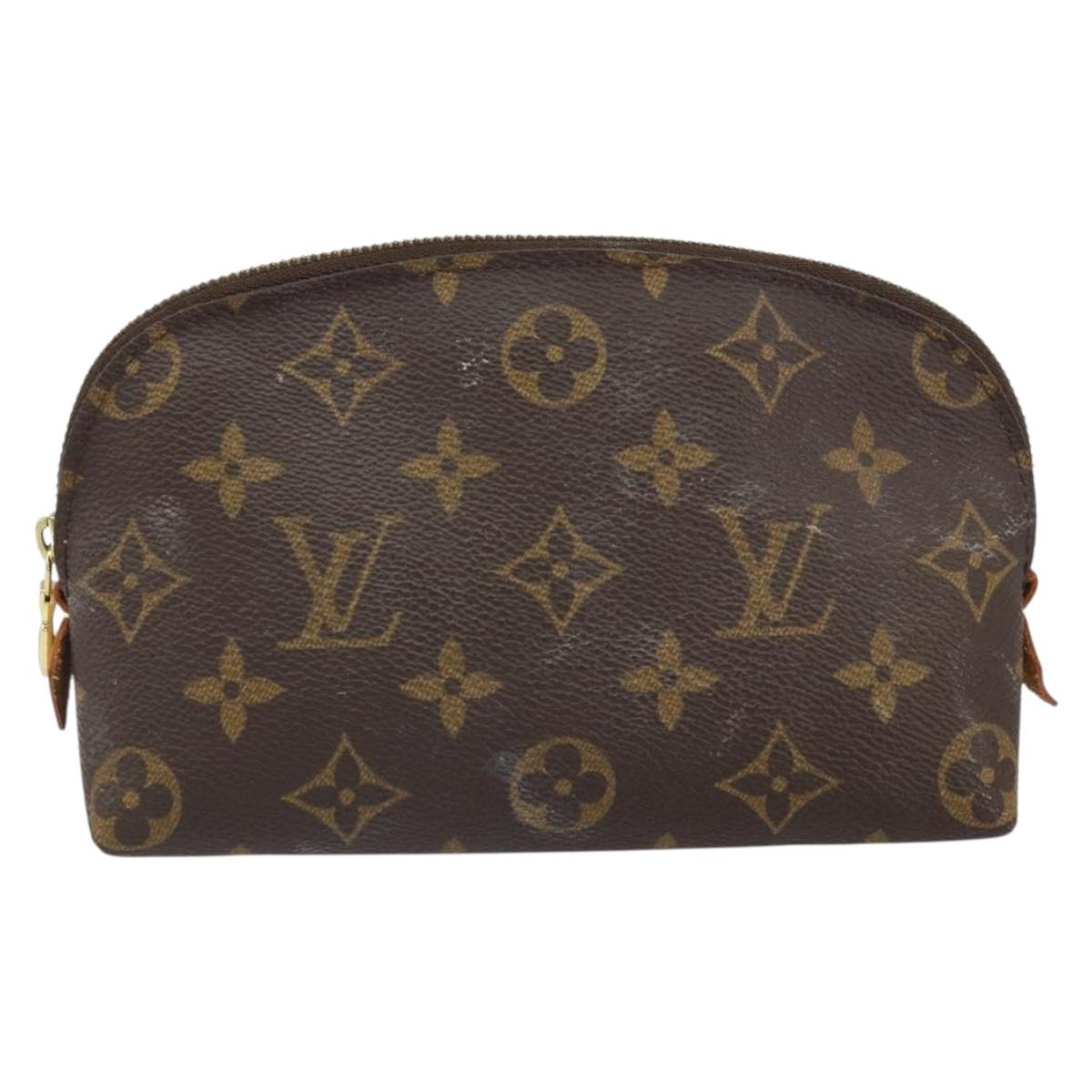 LOUIS VUITTON Monogram Pochette Cosmetic PM Cosmetic Pouch M47515 Auth BA10288