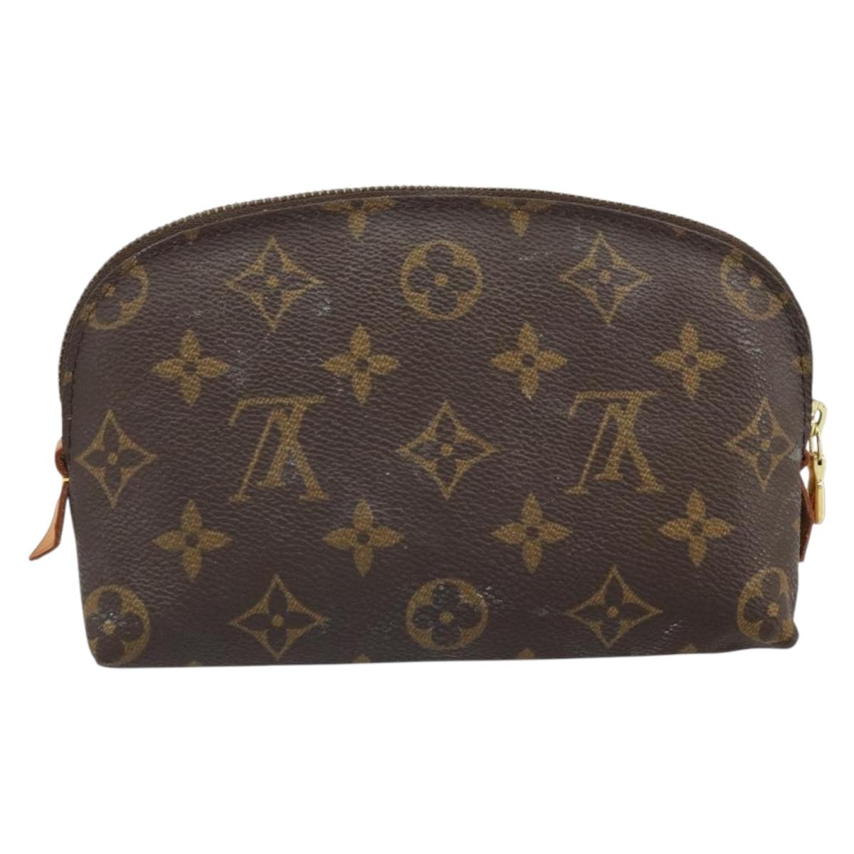 LOUIS VUITTON Monogram Pochette Cosmetic PM Cosmetic Pouch M47515 Auth BA10288