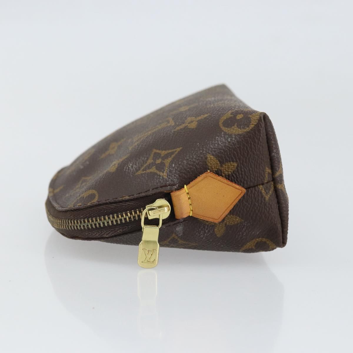 LOUIS VUITTON Monogram Pochette Cosmetic PM Cosmetic Pouch M47515 Auth BA10288