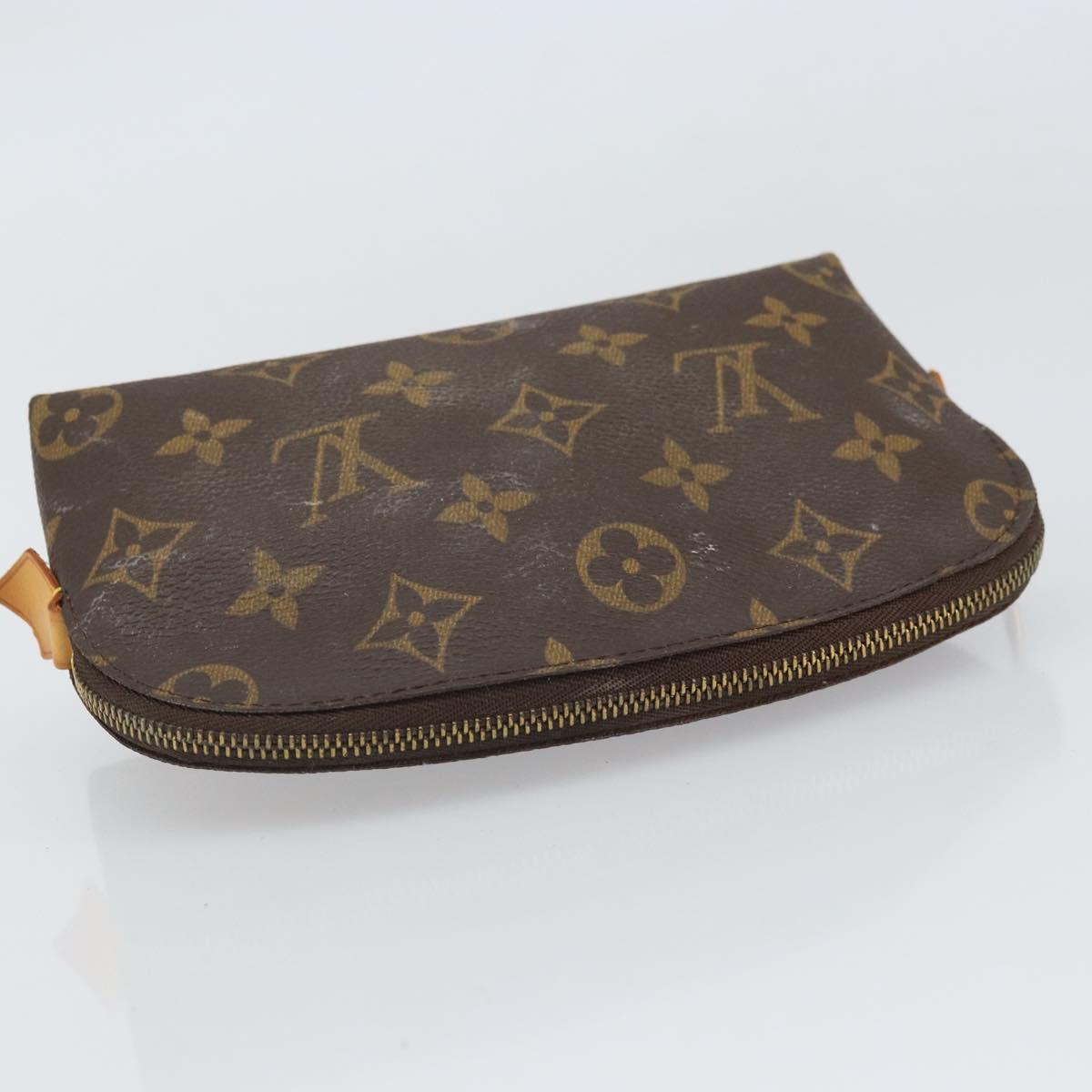 LOUIS VUITTON Monogram Pochette Cosmetic PM Cosmetic Pouch M47515 Auth BA10288