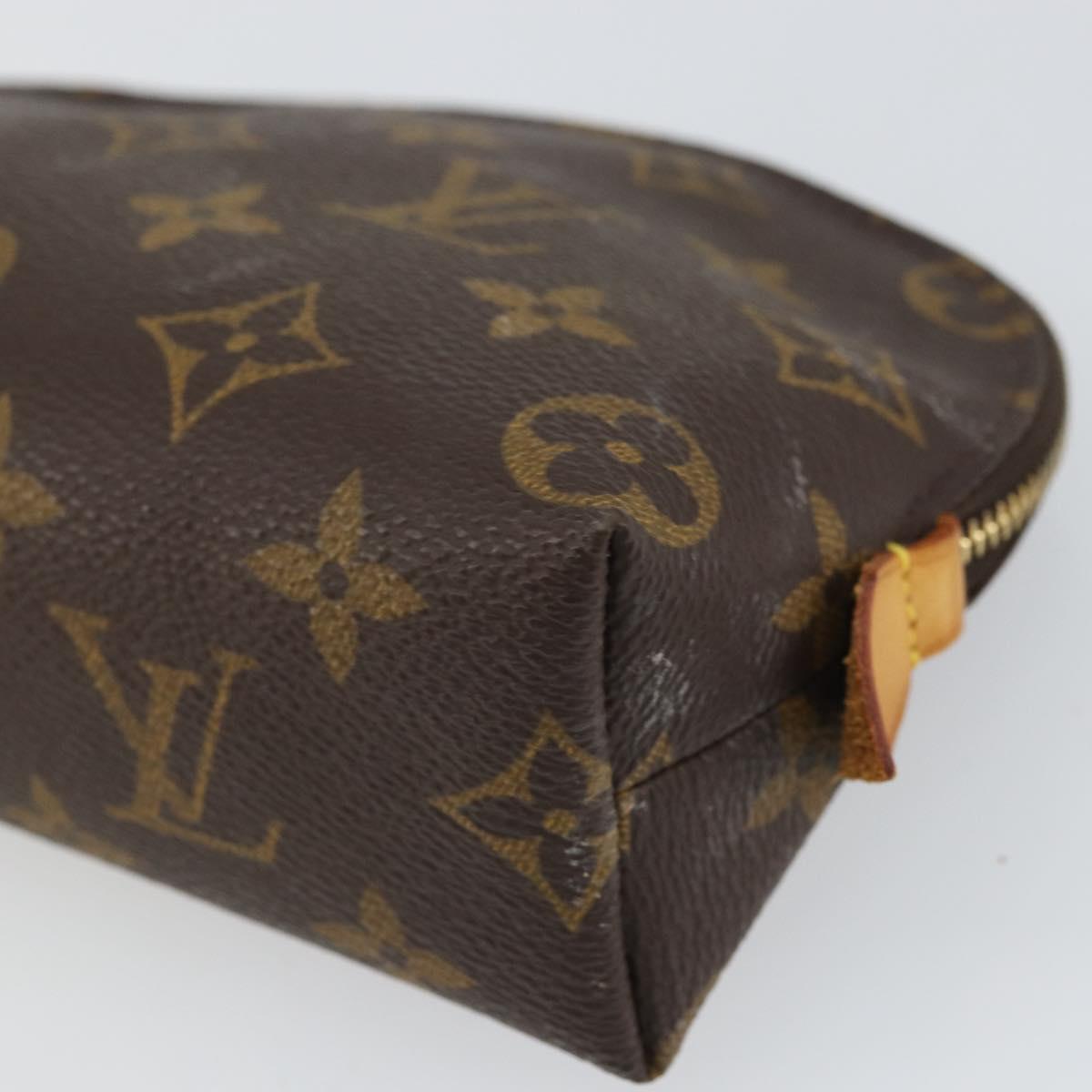 LOUIS VUITTON Monogram Pochette Cosmetic PM Cosmetic Pouch M47515 Auth BA10288