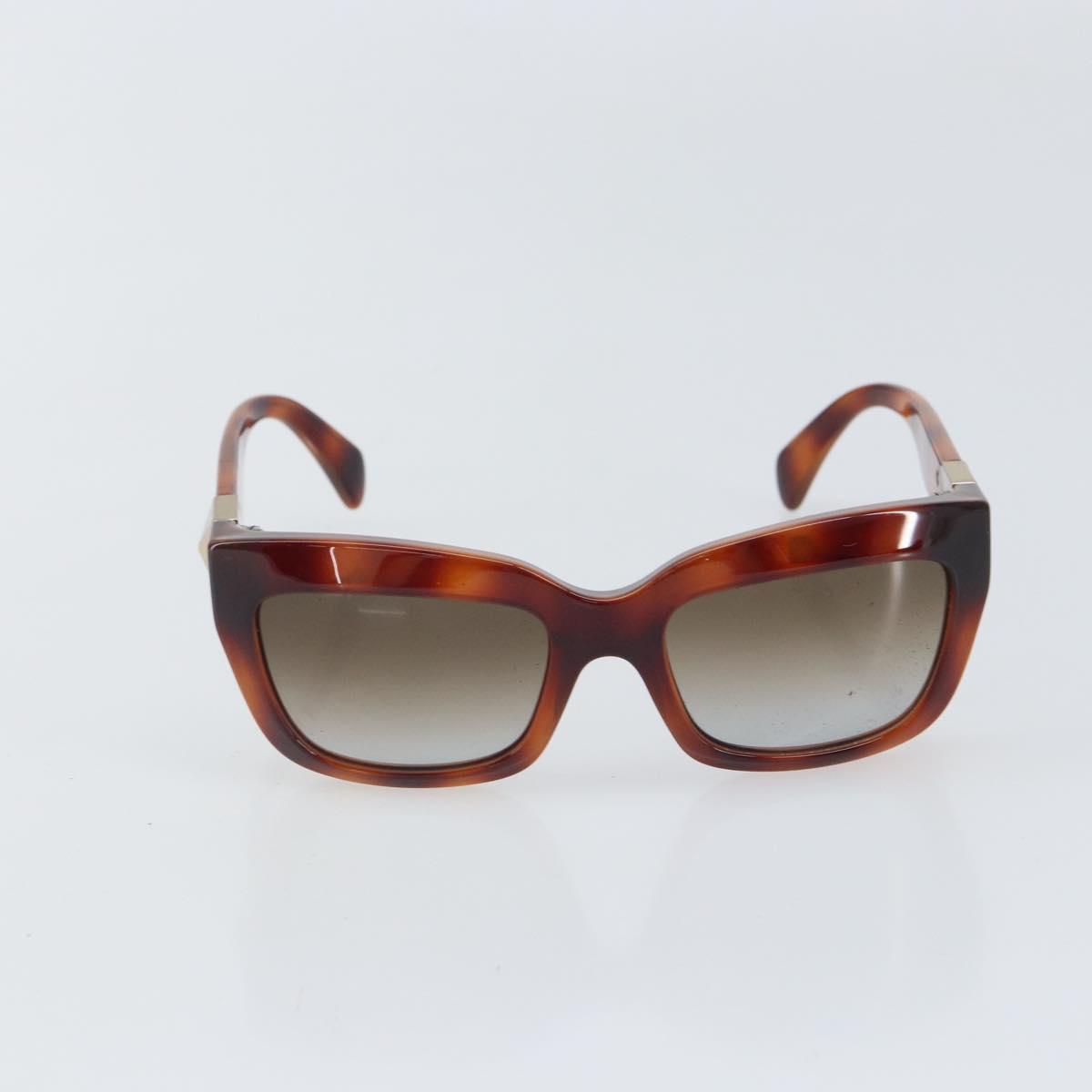 VALENTINO Sunglasses plastic Brown Auth BA10306