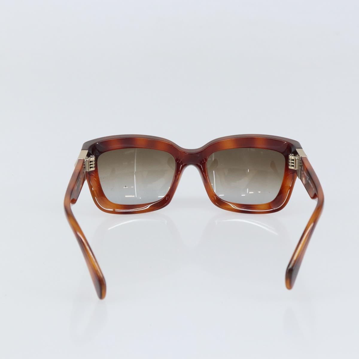 VALENTINO Sunglasses plastic Brown Auth BA10306