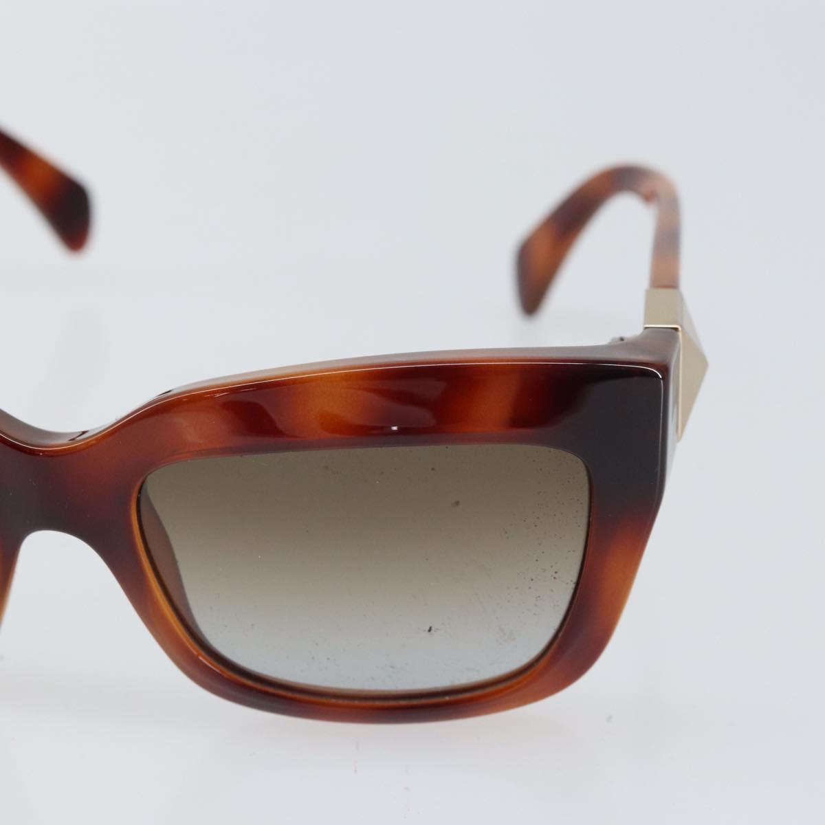 VALENTINO Sunglasses plastic Brown Auth BA10306