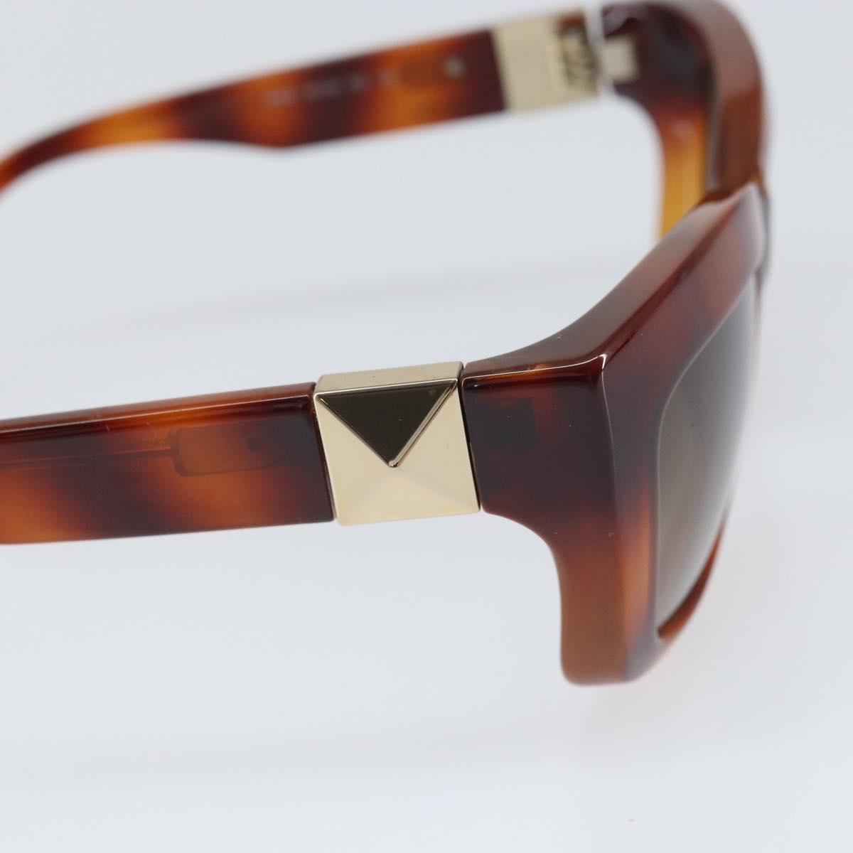VALENTINO Sunglasses plastic Brown Auth BA10306