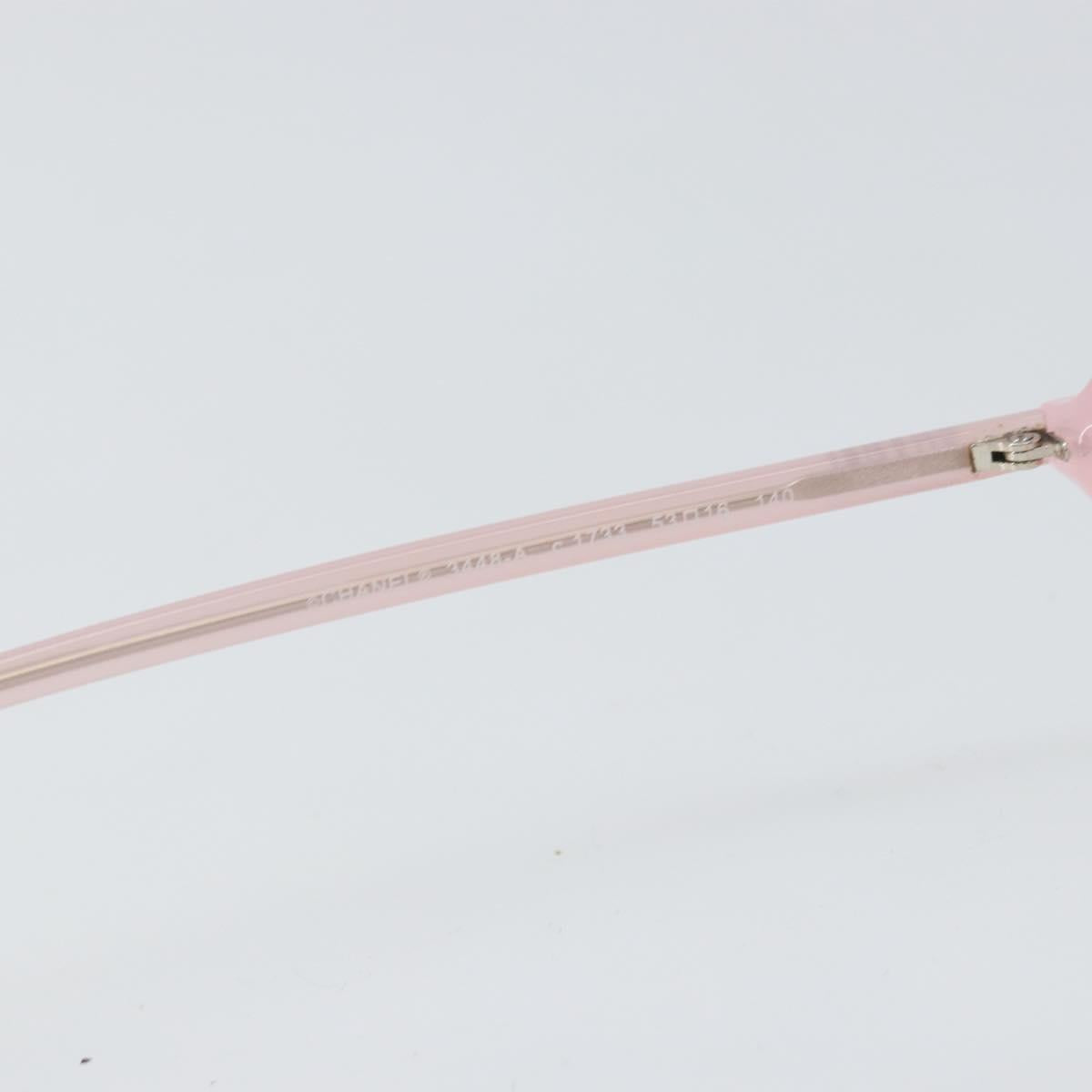CHANEL Glasses plastic Pink CC Auth BA10307