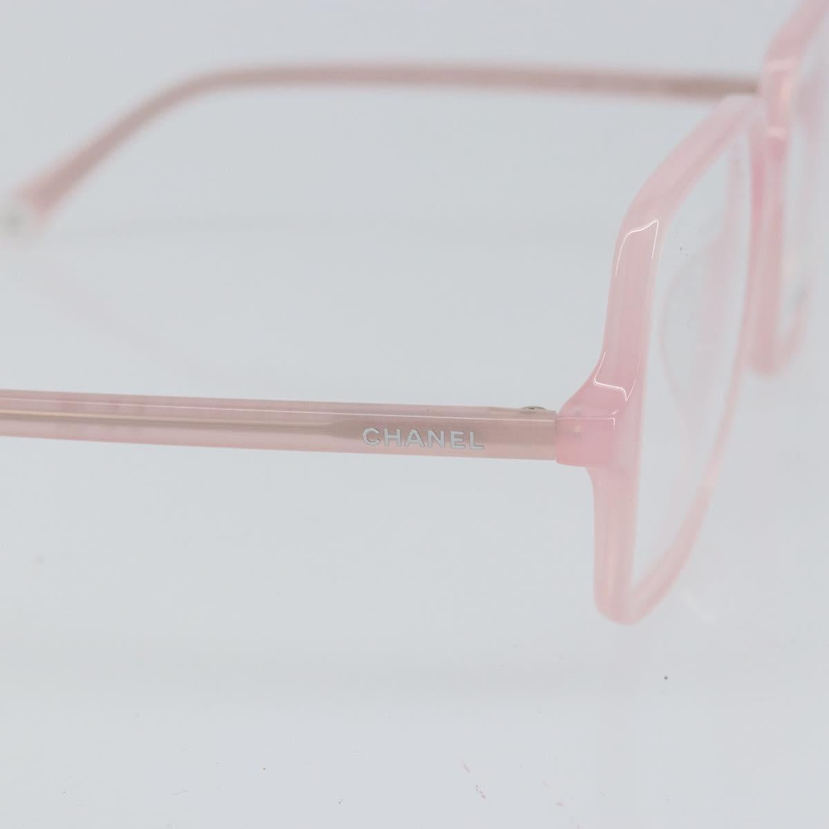 CHANEL Glasses plastic Pink CC Auth BA10307