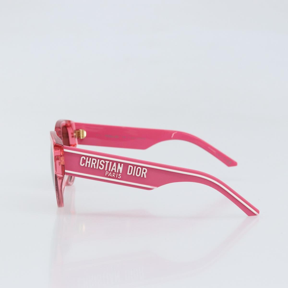 Christian Dior Sunglasses Rubber Plastic Pink Auth BA10310M