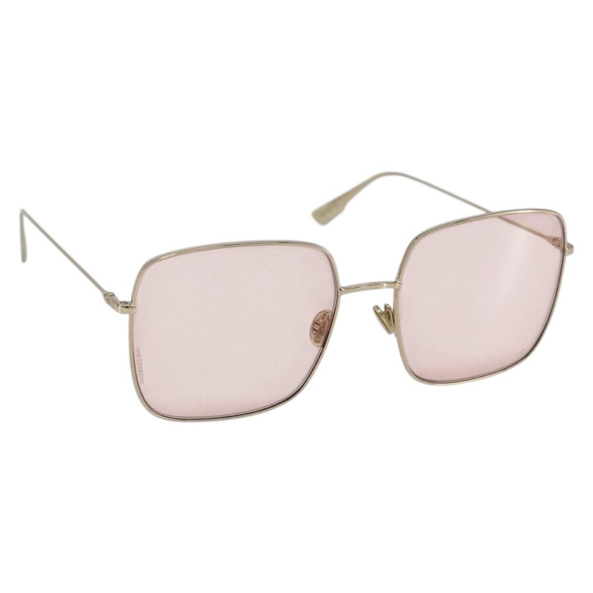 Christian Dior Sunglasses metal Pink Auth BA10311