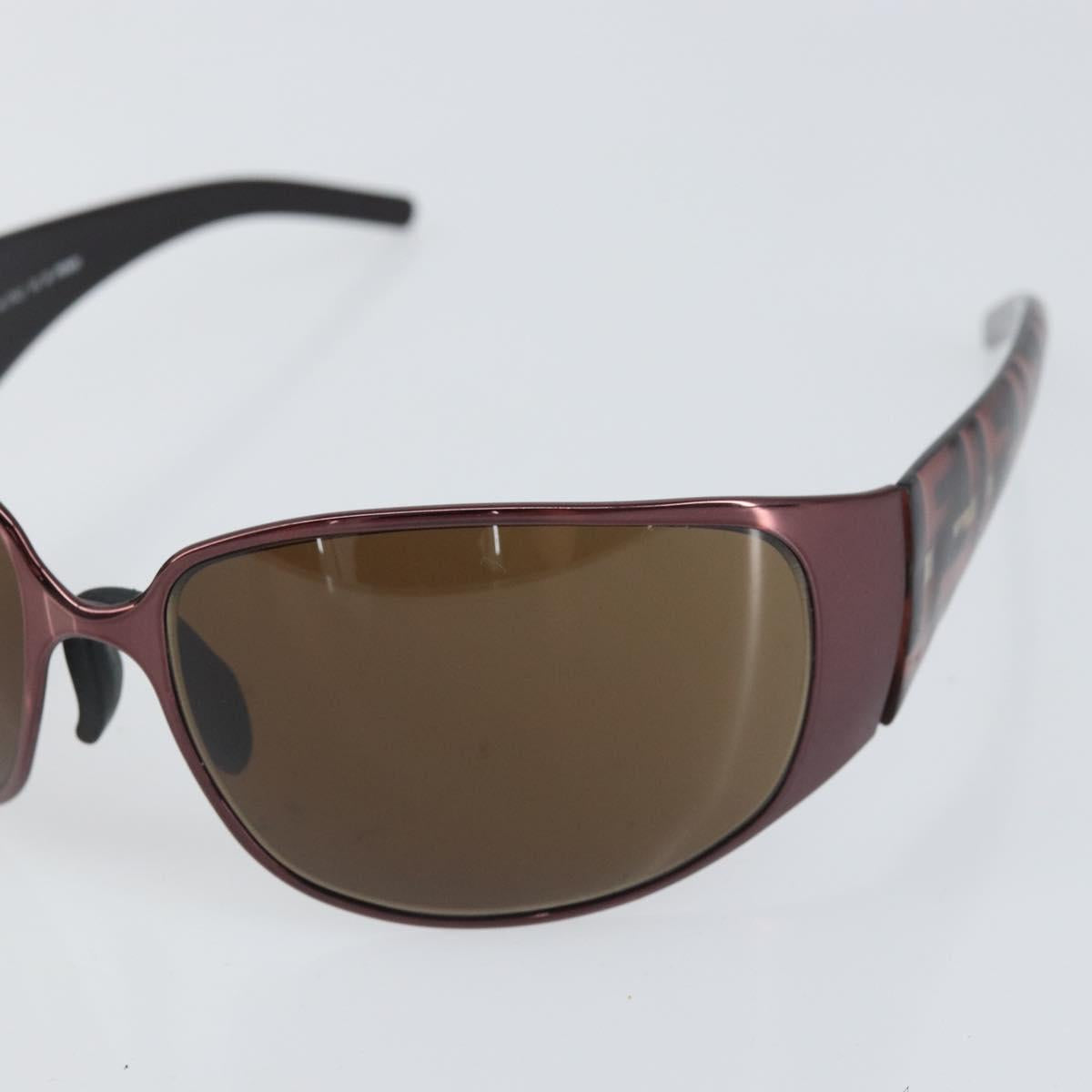 FENDI Zucca Sunglasses plastic Pink Auth BA10312