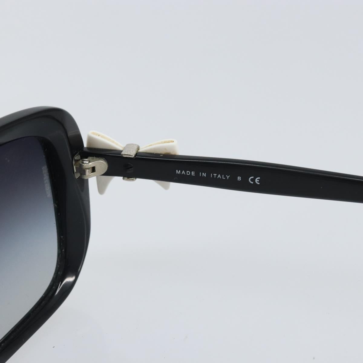 CHANEL Coco Ribbon Sunglasses plastic Black CC Auth BA10315