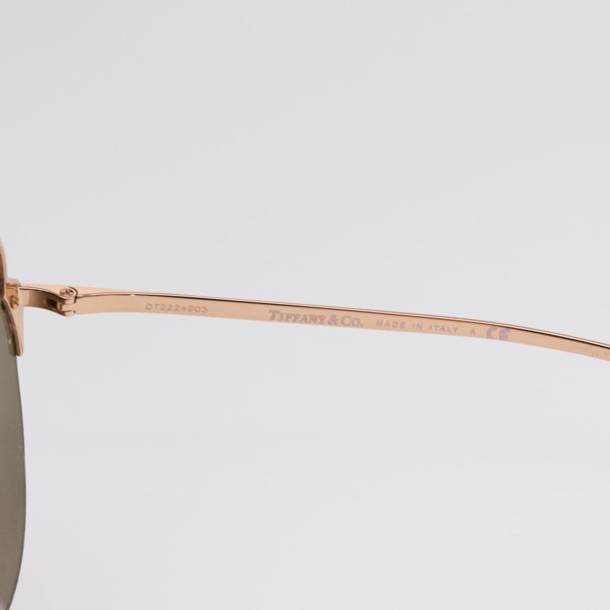 TIFFANY&Co. Sunglasses metal Gold Tone Auth BA10318