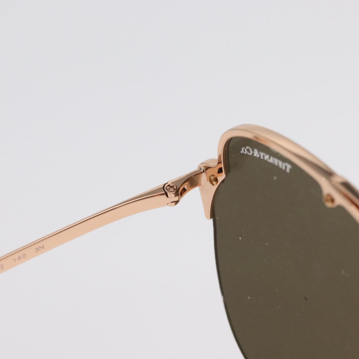 TIFFANY&Co. Sunglasses metal Gold Tone Auth BA10318