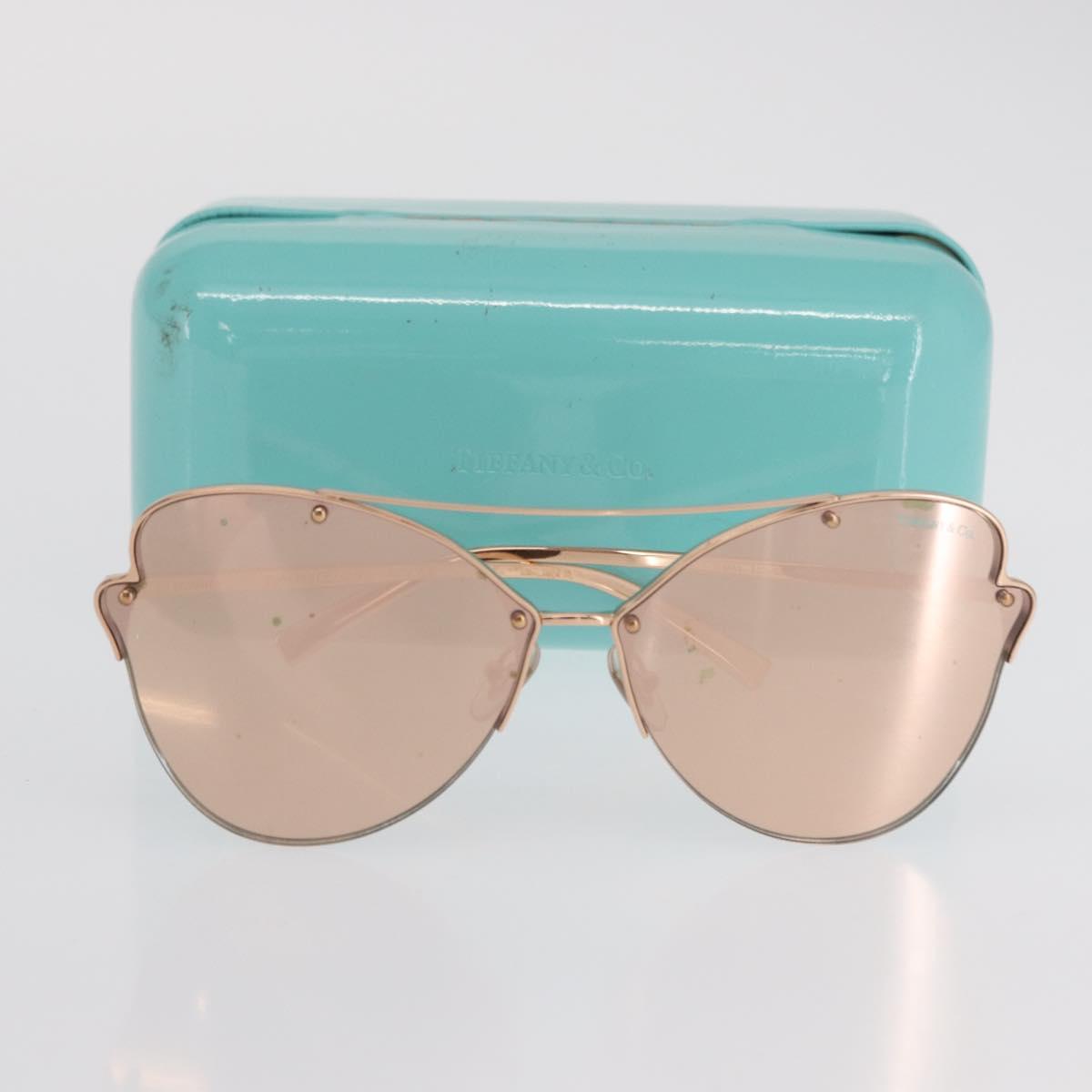 TIFFANY&Co. Sunglasses metal Gold Tone Auth BA10318