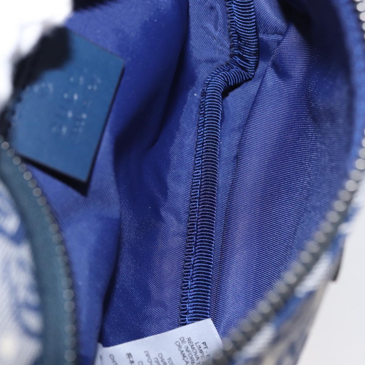 GUCCI Children's Sherry Line Waist bag Canvas Navy Red blue 502095 Auth BA10334