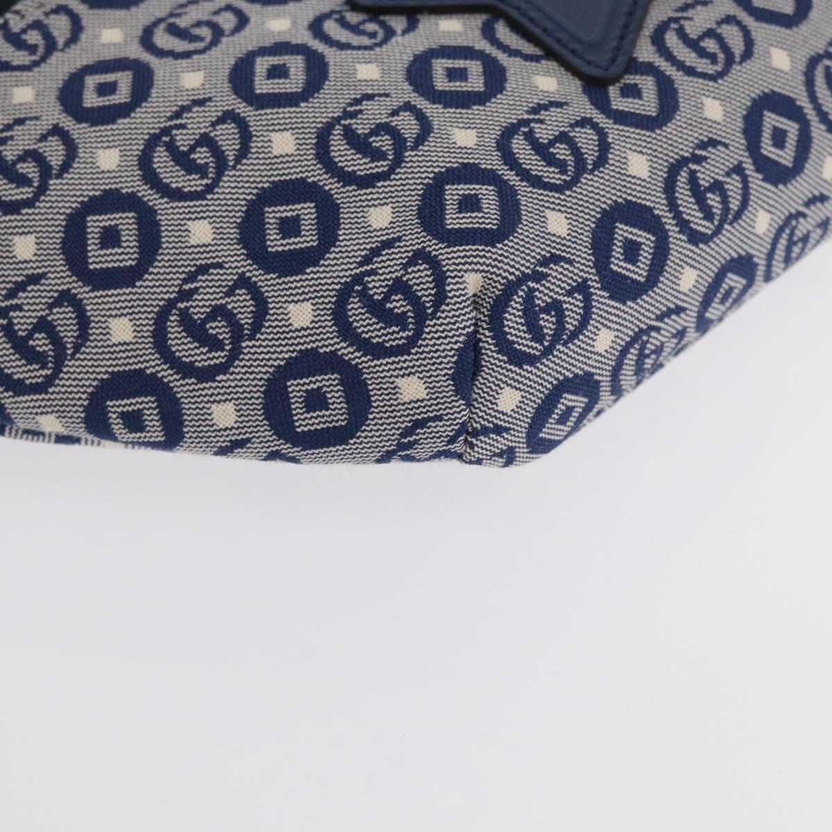 GUCCI Children's Sherry Line Waist bag Canvas Navy Red blue 502095 Auth BA10335