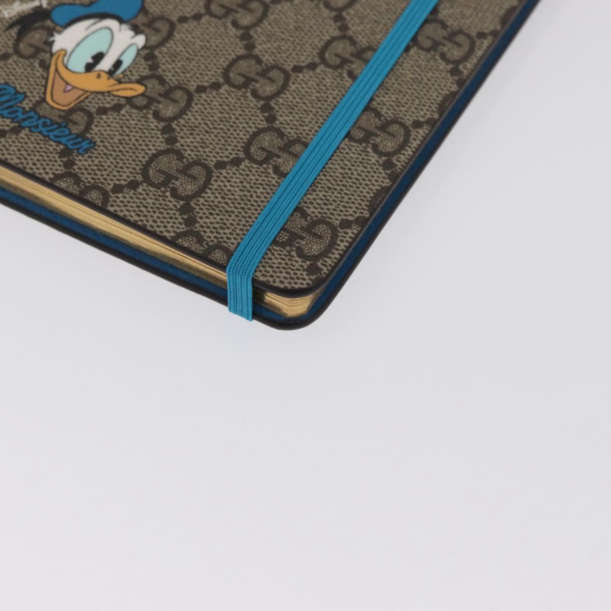 GUCCI GG Supreme Donald Duck Disney Collaboration Note Cover Beige Auth BA10340M