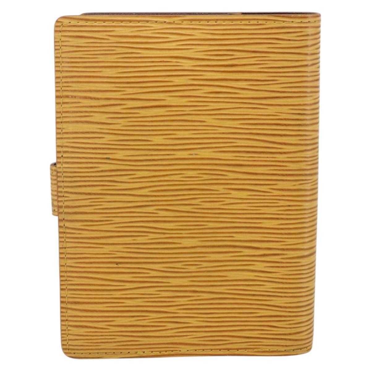 LOUIS VUITTON Epi Agenda PM Day Planner Cover Yellow R20059 LV Auth BA10348