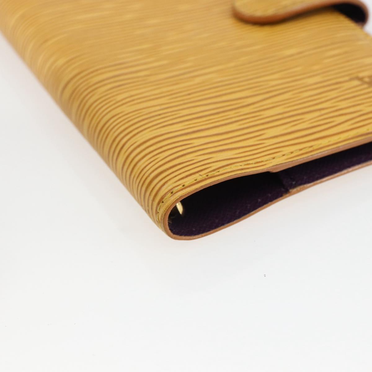 LOUIS VUITTON Epi Agenda PM Day Planner Cover Yellow R20059 LV Auth BA10348