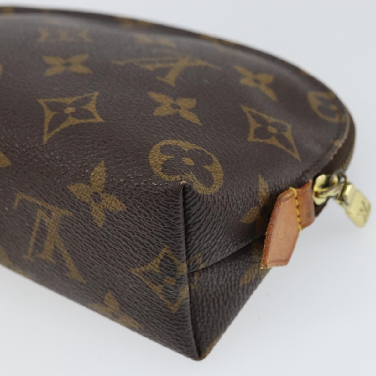 LOUIS VUITTON Monogram Pochette Cosmetic PM Cosmetic Pouch M47515 Auth BA10349