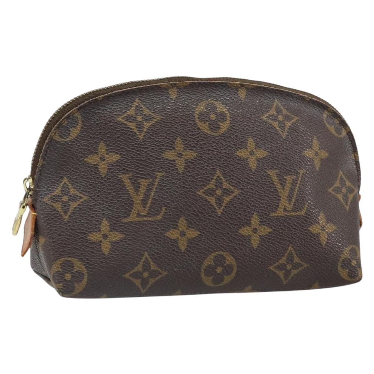LOUIS VUITTON Monogram Pochette Cosmetic PM Cosmetic Pouch M47515 Auth BA10349