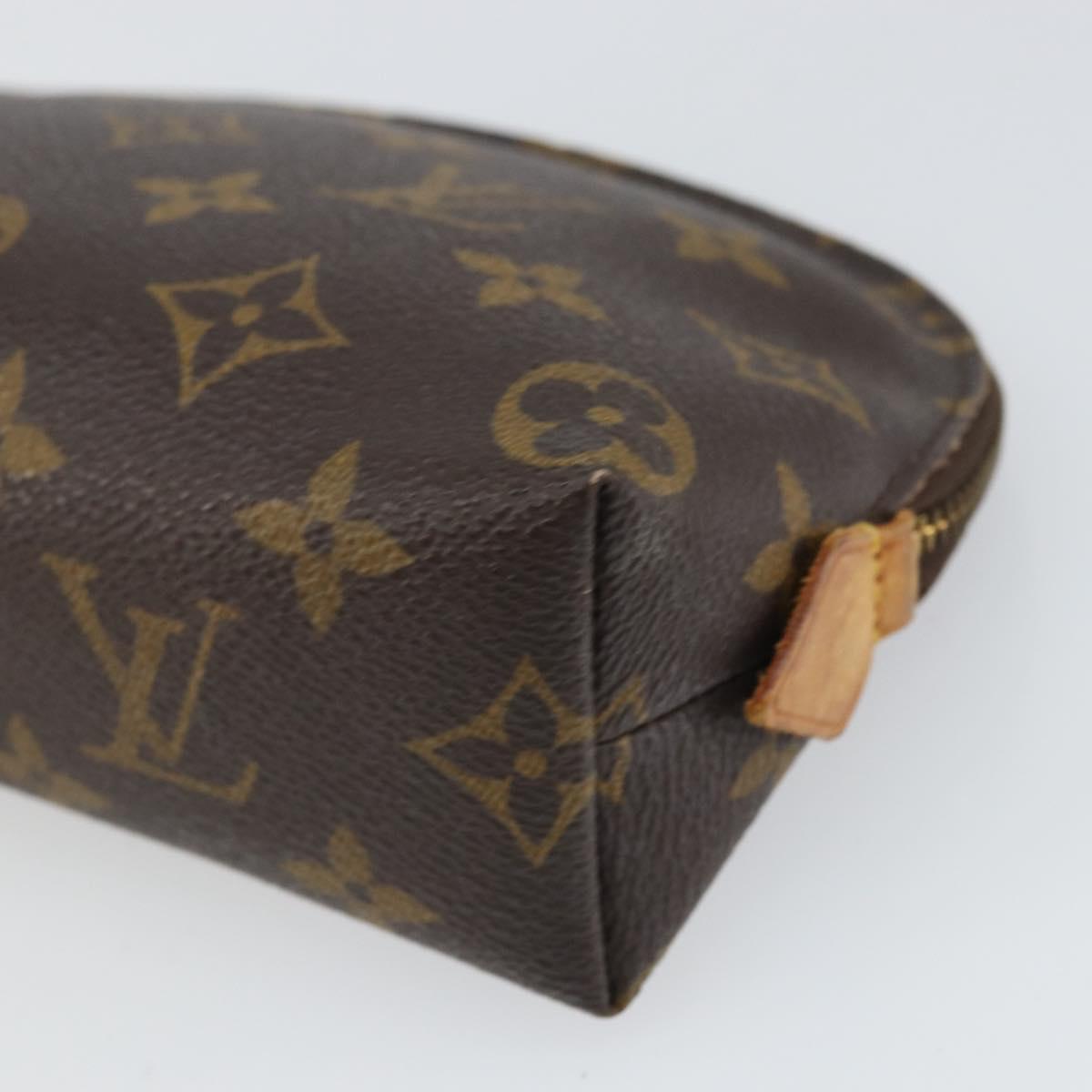 LOUIS VUITTON Monogram Pochette Cosmetic PM Cosmetic Pouch M47515 Auth BA10349