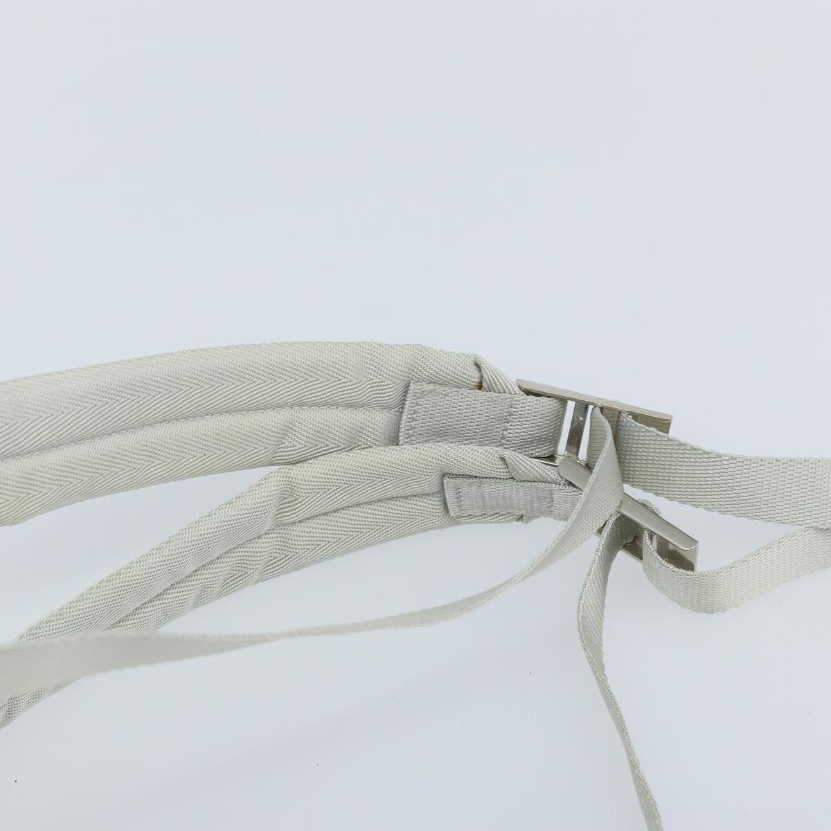 PRADA Backpack Nylon Light Blue Silver Auth BA10351