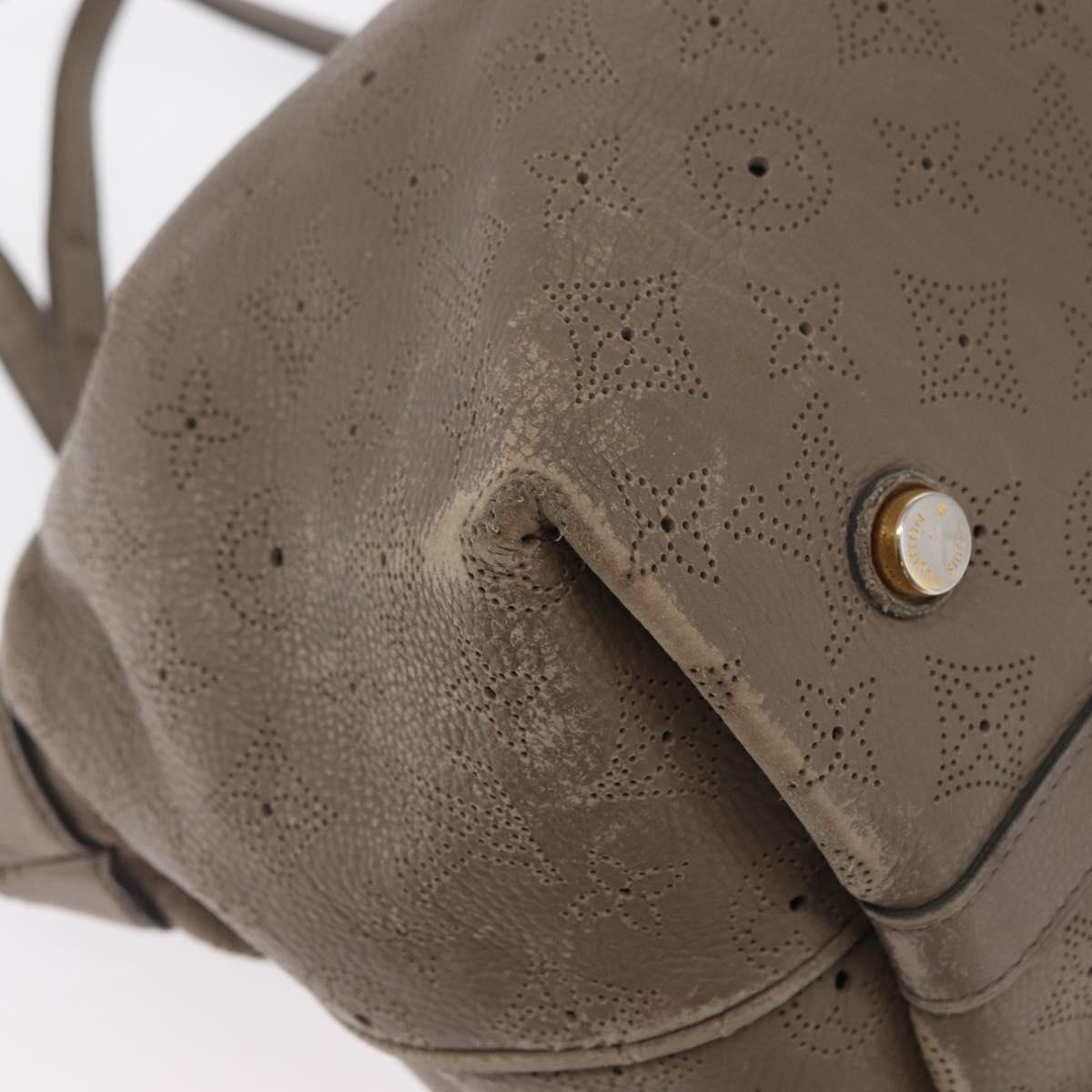 LOUIS VUITTON Mahina Shiels PM Hand Bag Leather Opal M93084 LV Auth BA10353